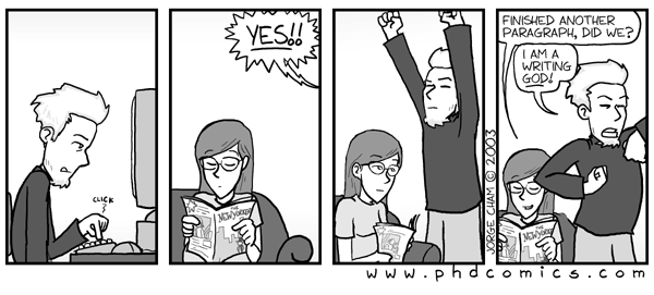 PhD Comics - Writing Godgif